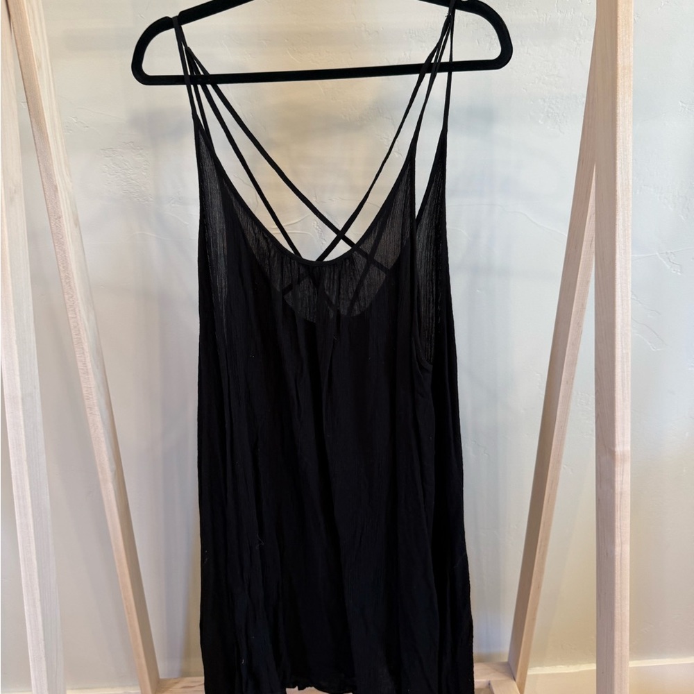 Elan Black Sheer Swim Cover Up